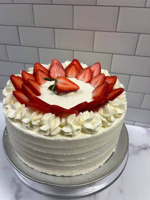 Strawberries & Cream Cake