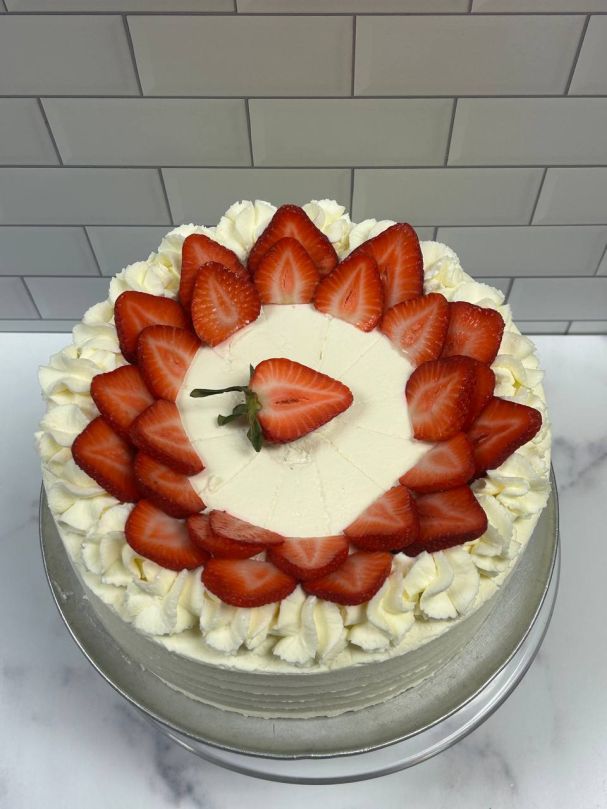 Strawberries & Cream Cake