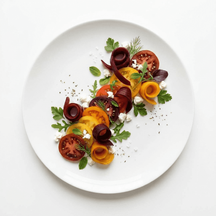 Heirloom Tomato & Braised Beet Salad