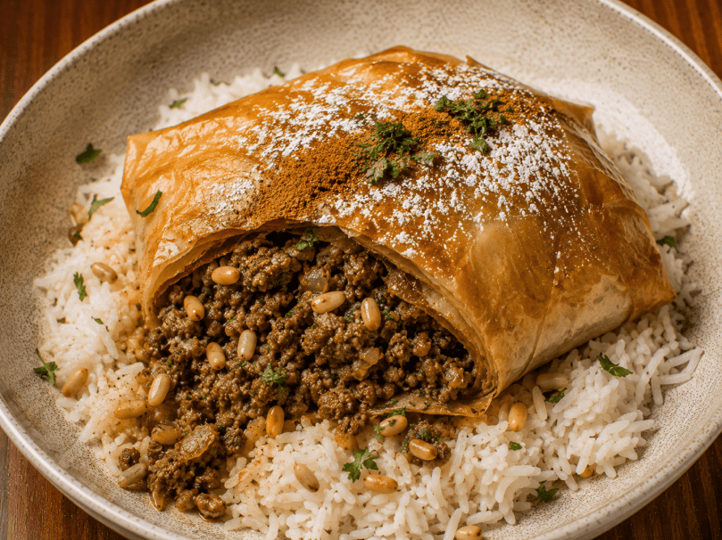 Moroccan Lamb Bastilla