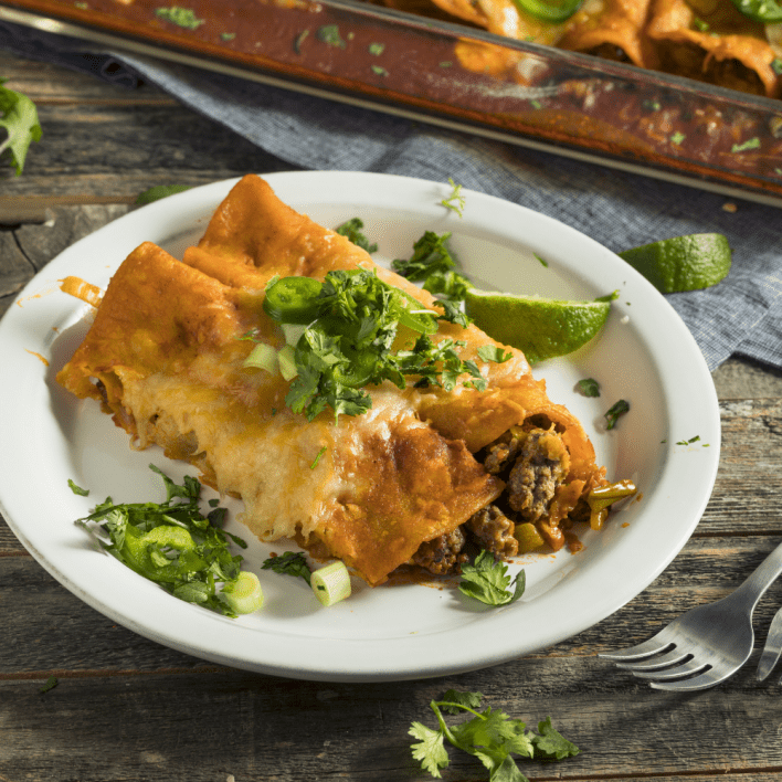 Beef Enchilada Platter