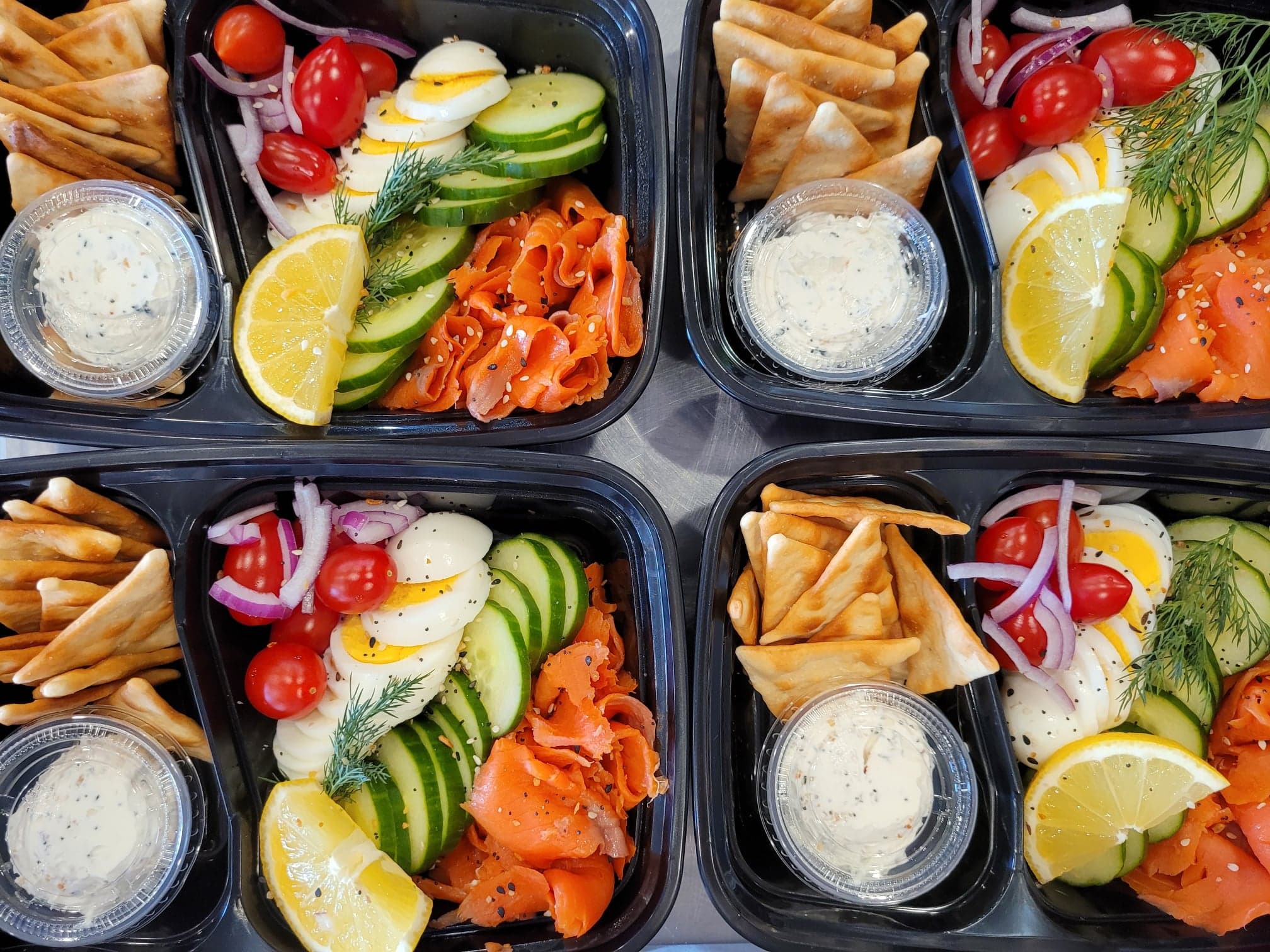 Smoked Salmon Bento Box