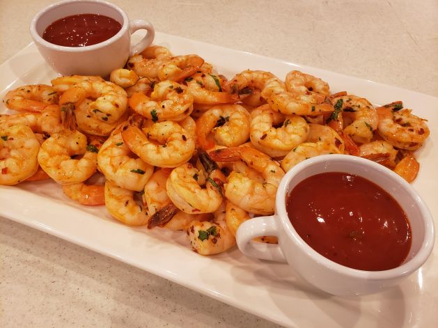 Smoked Shrimp w/ Chipotle Orange Sauce 