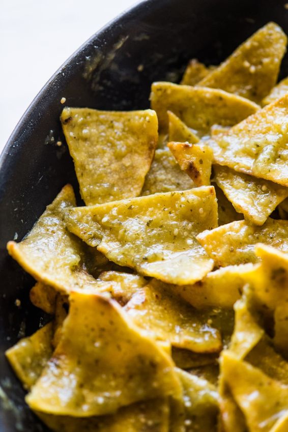 Green Chilaquiles + Meat