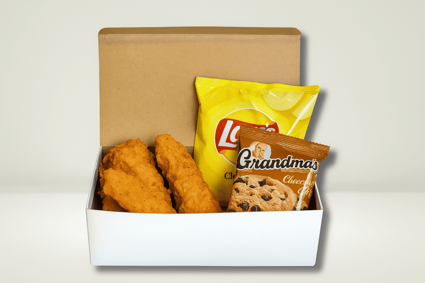 Chicken Strip Basket Boxed Lunch w/Chips