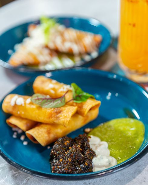 Tacos Dorados Fiesta Platter