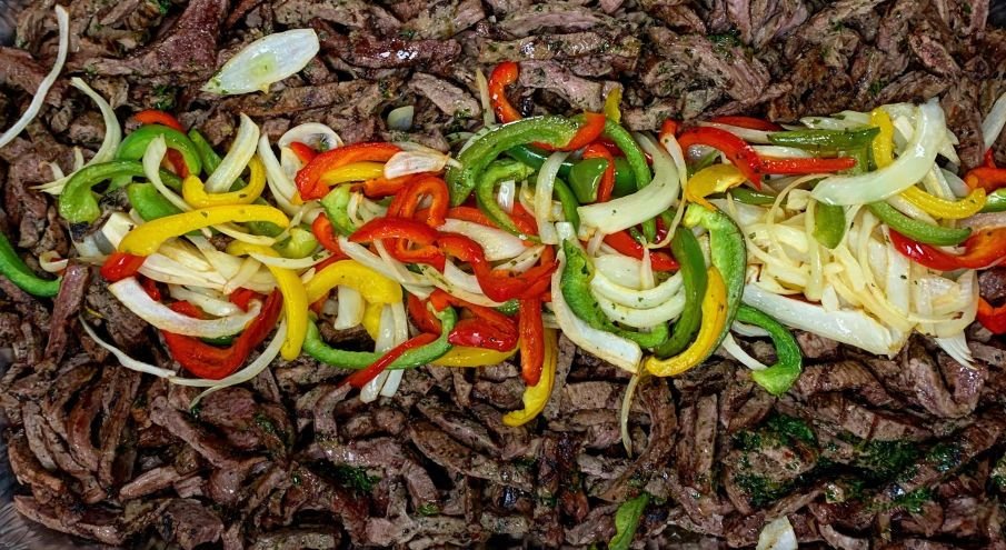 Grilled Flank Steak Fajita Bar