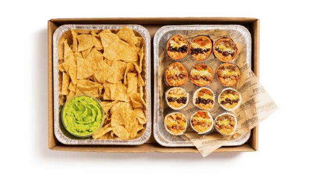 Party Pack - 12 Burrito Halves + Chips & Dip