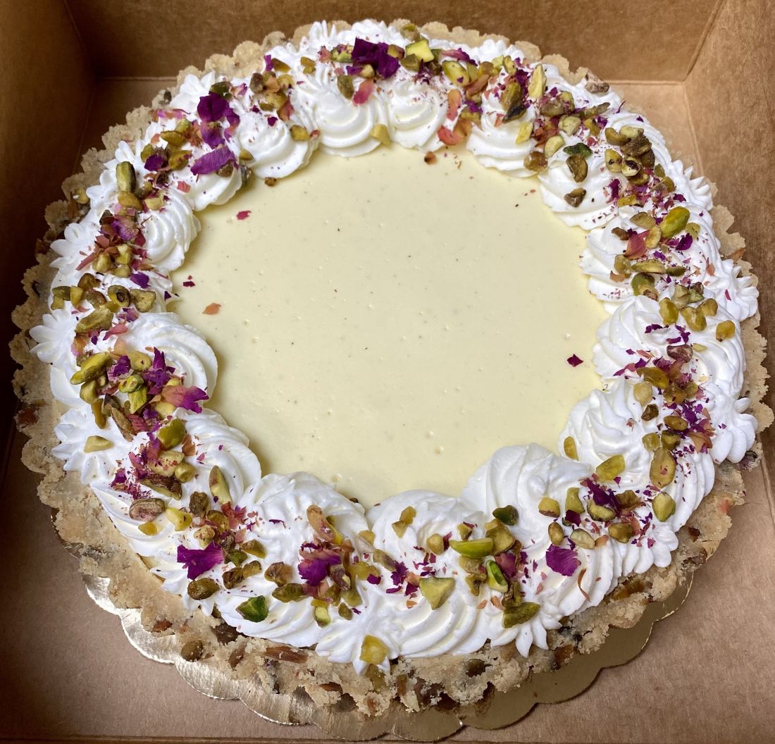 Goat Cheese Pistachio Cheesecake