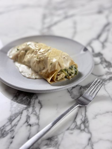 Chicken Bechamel Crepe