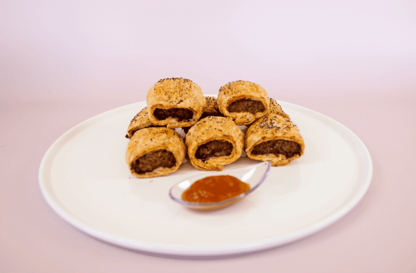 Sausage Roll - WA Beef & Tomato Relish - Platter of 24