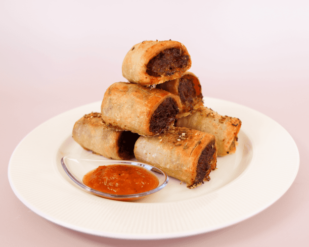 Sausage Roll - Spiced Lamb & Harissa with Tomato Relish - Platter of 12