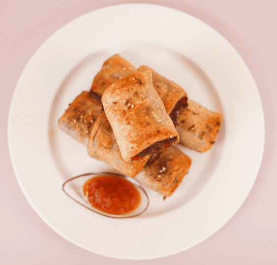 Sausage Roll - Spiced Lamb & Harissa with Tomato Relish - Platter of 24