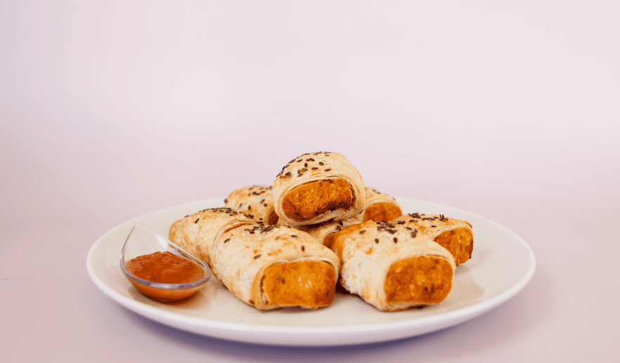 Sausage Roll - Vegan Pumpkin & Tomato Relish - Platter of 12