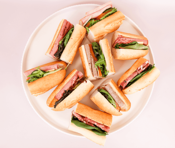 Baguette Pieces - Mixed Meat - Platter of 15