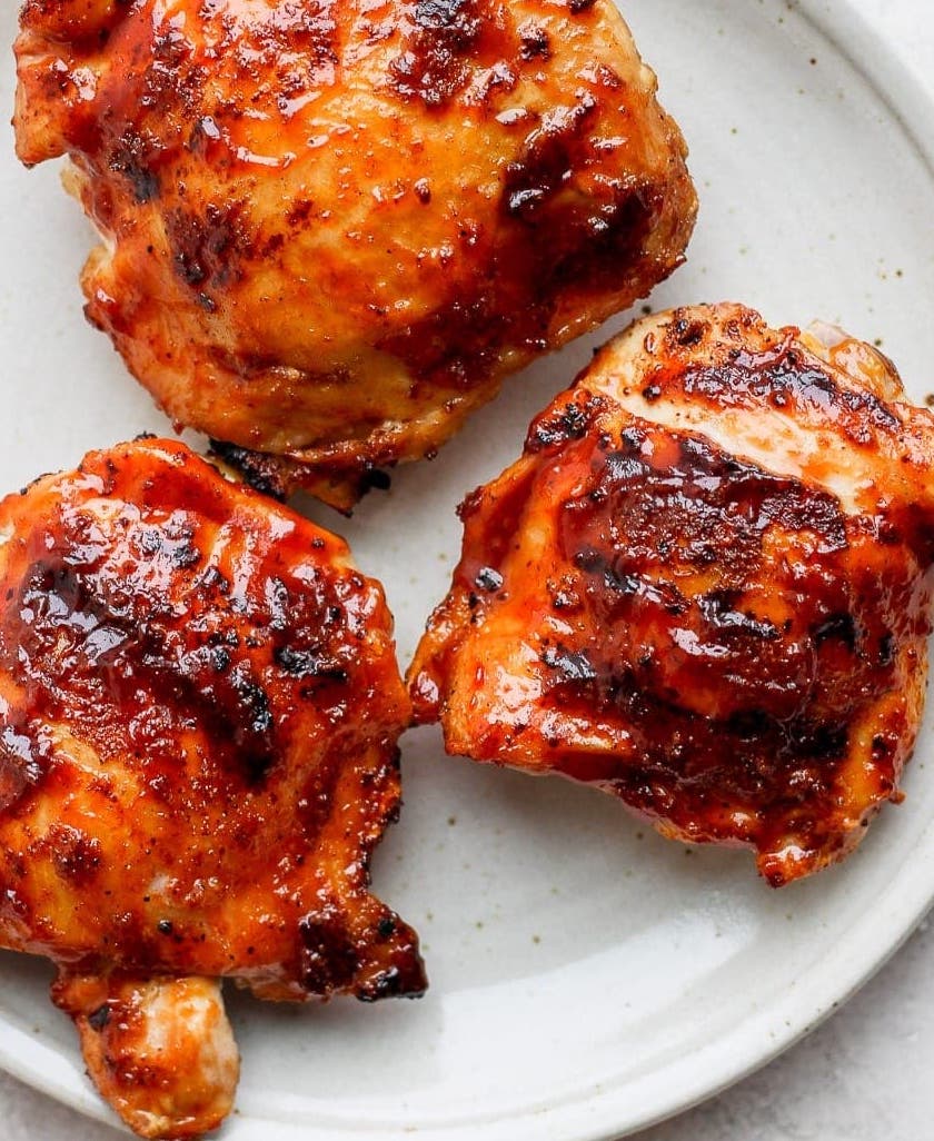 Roasted BBQ Chicken thighs