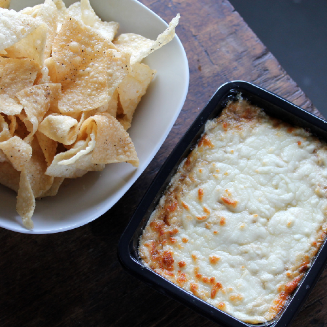 Chips + Oven Baked Dip