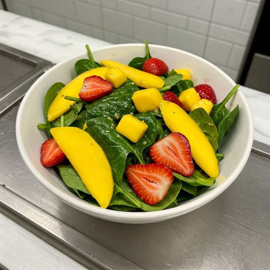 Spinach Mango & Strawberry Salad