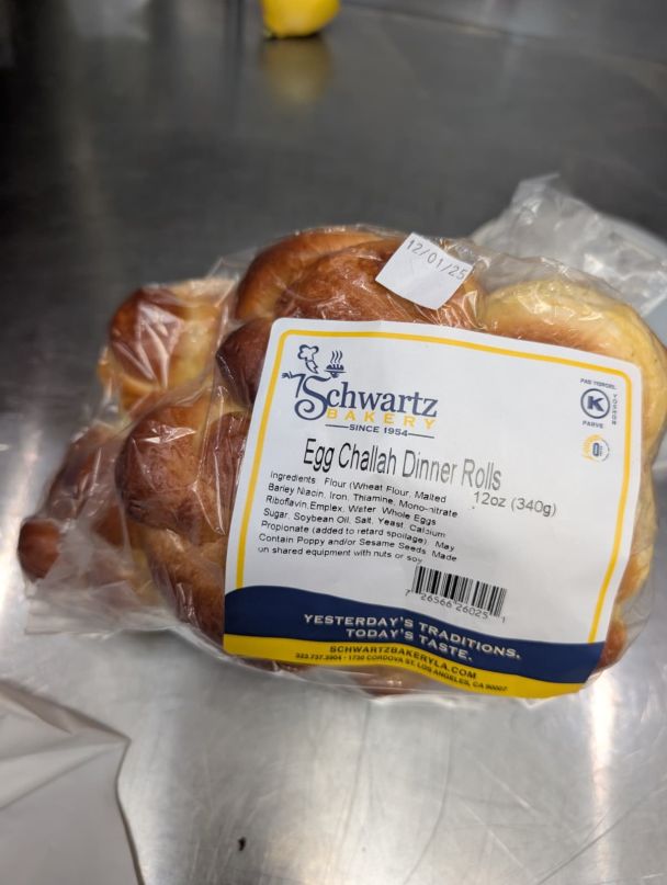 Challah Dinner Rolls, Schwartz Egg (12-Pack)