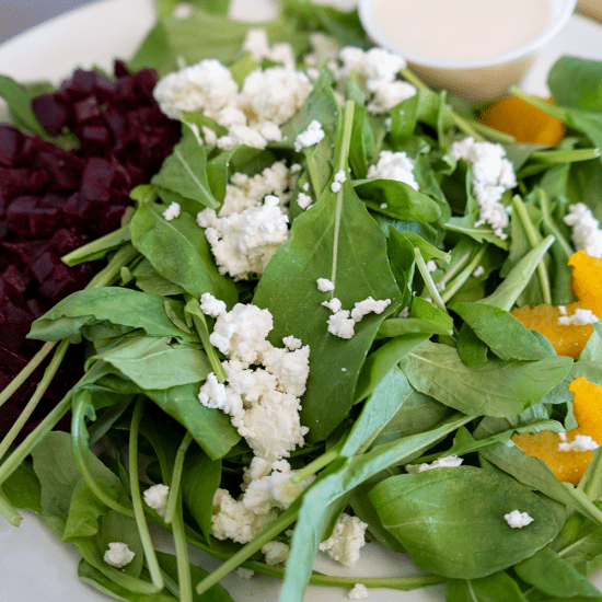 Roasted Beet and Arugula Salad