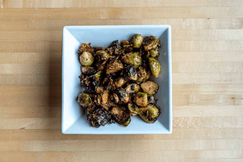 Roasted Brussells Sprouts with Bacon