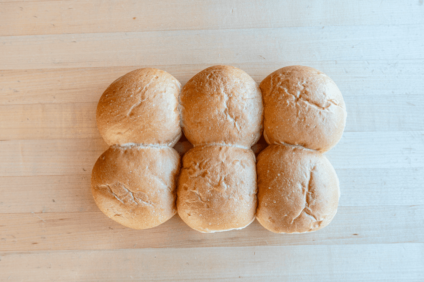 White Hamburger Buns