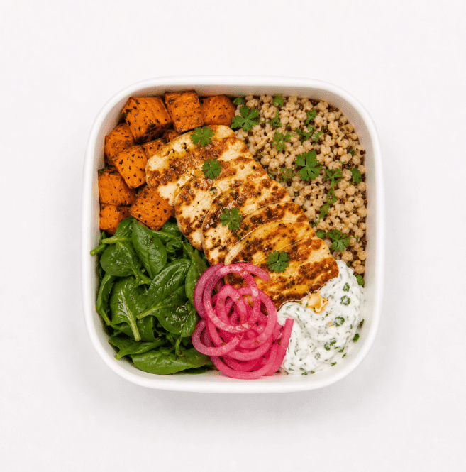 Hot Honey Halloumi & Grain Hot Box