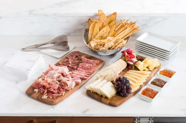 Cheese and charcuterie platter