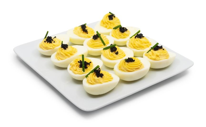 Caviar Deviled Eggs by the dozen