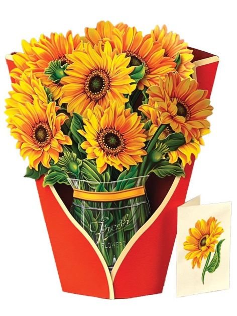 Fresh Cut Paper Card - Sunflower