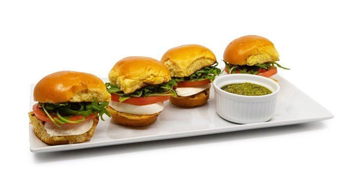 Caprese Sliders with Basil 4 pack