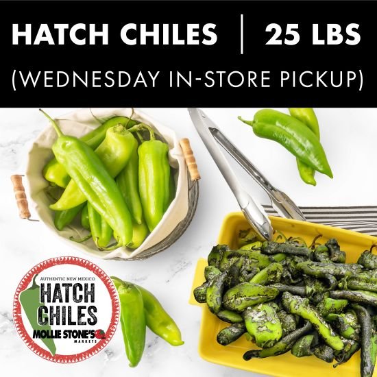 Wednesday Hatch Chiles -25 lbs