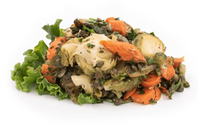 Roasted Brussels Sprouts & Carrots with Crispy Capers 2lb