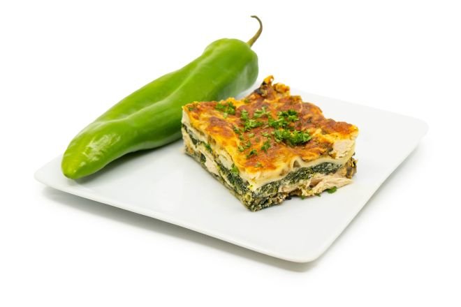 Hatch Chile Chicken Florentine Lasagna