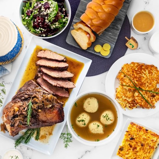 Hanukkah Beef Brisket Meal for 8