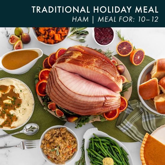 Traditional Holiday Ham Meal for 10-12