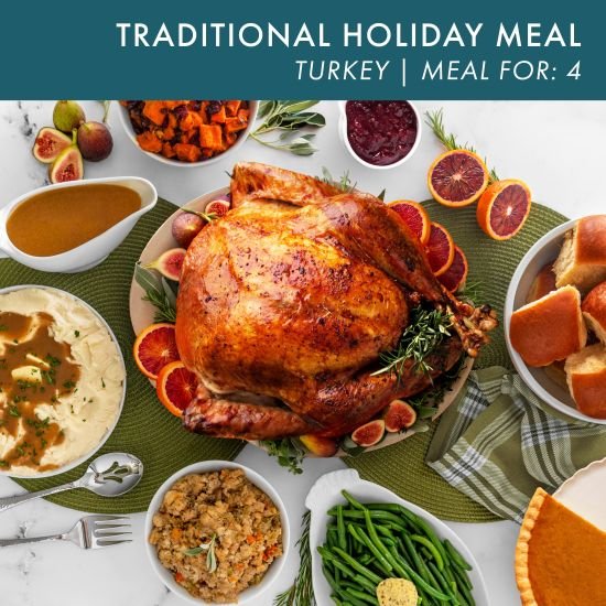 Traditional Holiday Turkey Meal for 4