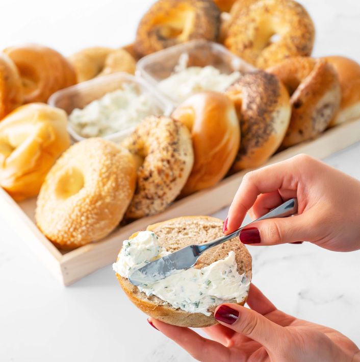 Assorted Bagels with your choice of Cream Cheese