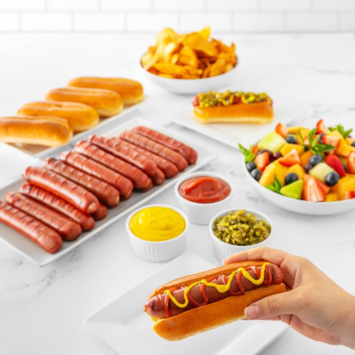 Wagyu Hot Dog Buffet Serves 10 - 12 - Hot
