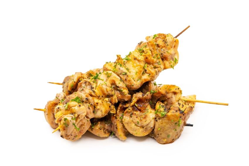 Grilled Lemony Herb Chicken Thigh Skewers