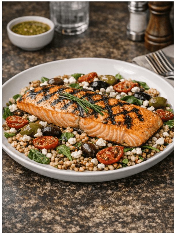 Grilled Atlantic Salmon Salad Platter