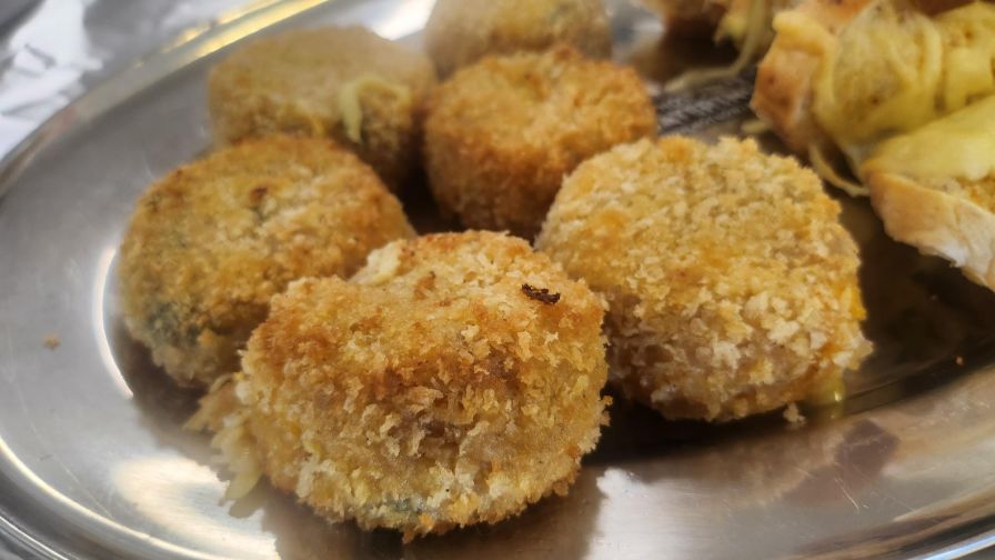 Risotto cakes vegetarian