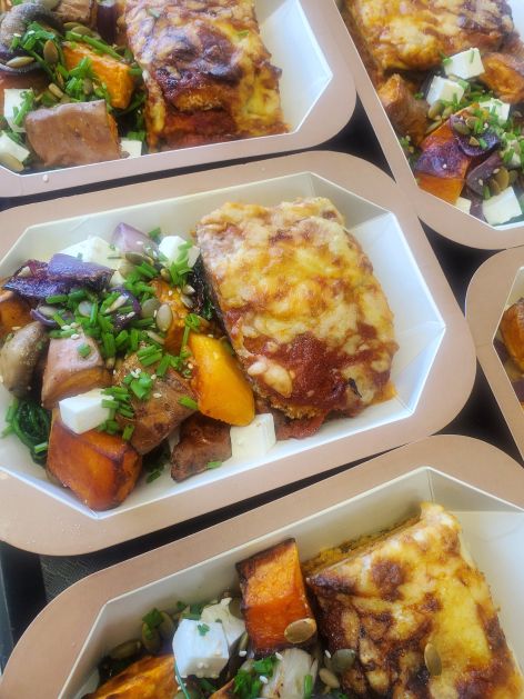 Ready meals -Vegetarian Layered Eggplant Parmigiana - Micro meal 