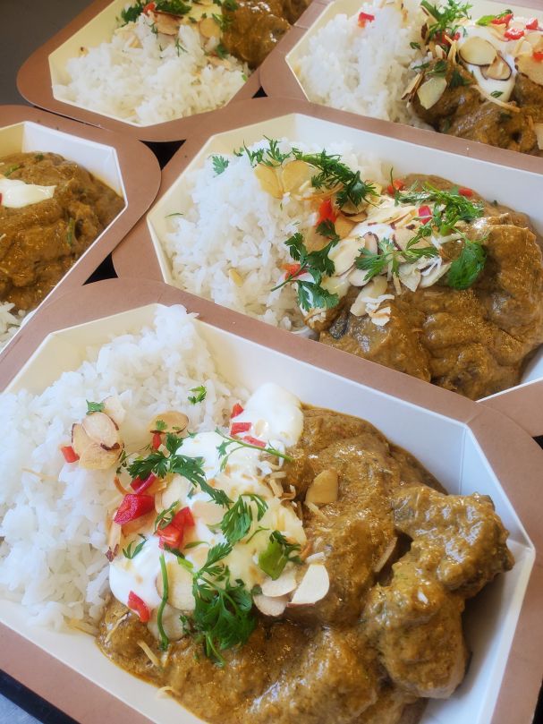 Ready Made Meals Beef Korma with Rice- Gluten free Micro, serves 1  8 x 16cm 