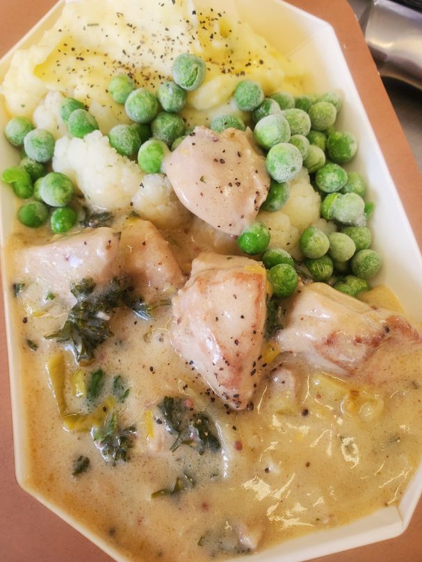 Creamy Lemon Mustard Chicken with Vege (Micro)