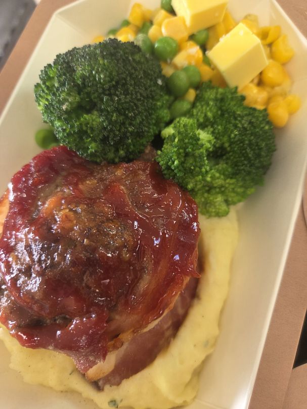 Bacon wrapped Meatloaf - Micro