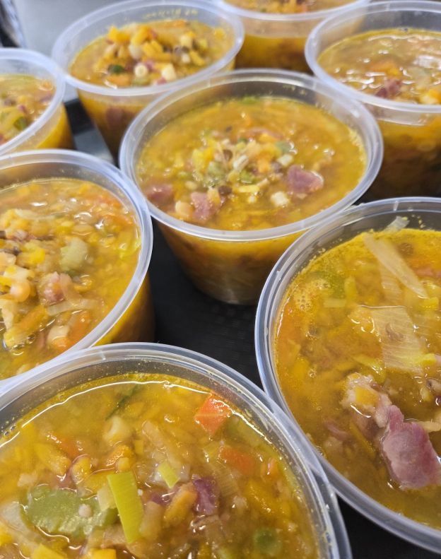 Traditional Ham Hock and Vegetable Soup - Micro