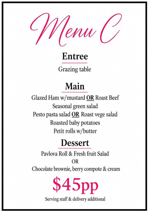 Buffet Menu C