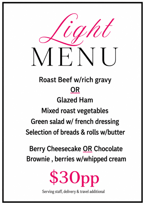 Light Menu 