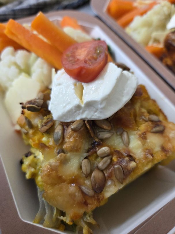 Roasted Vegetable Frittata - Micro